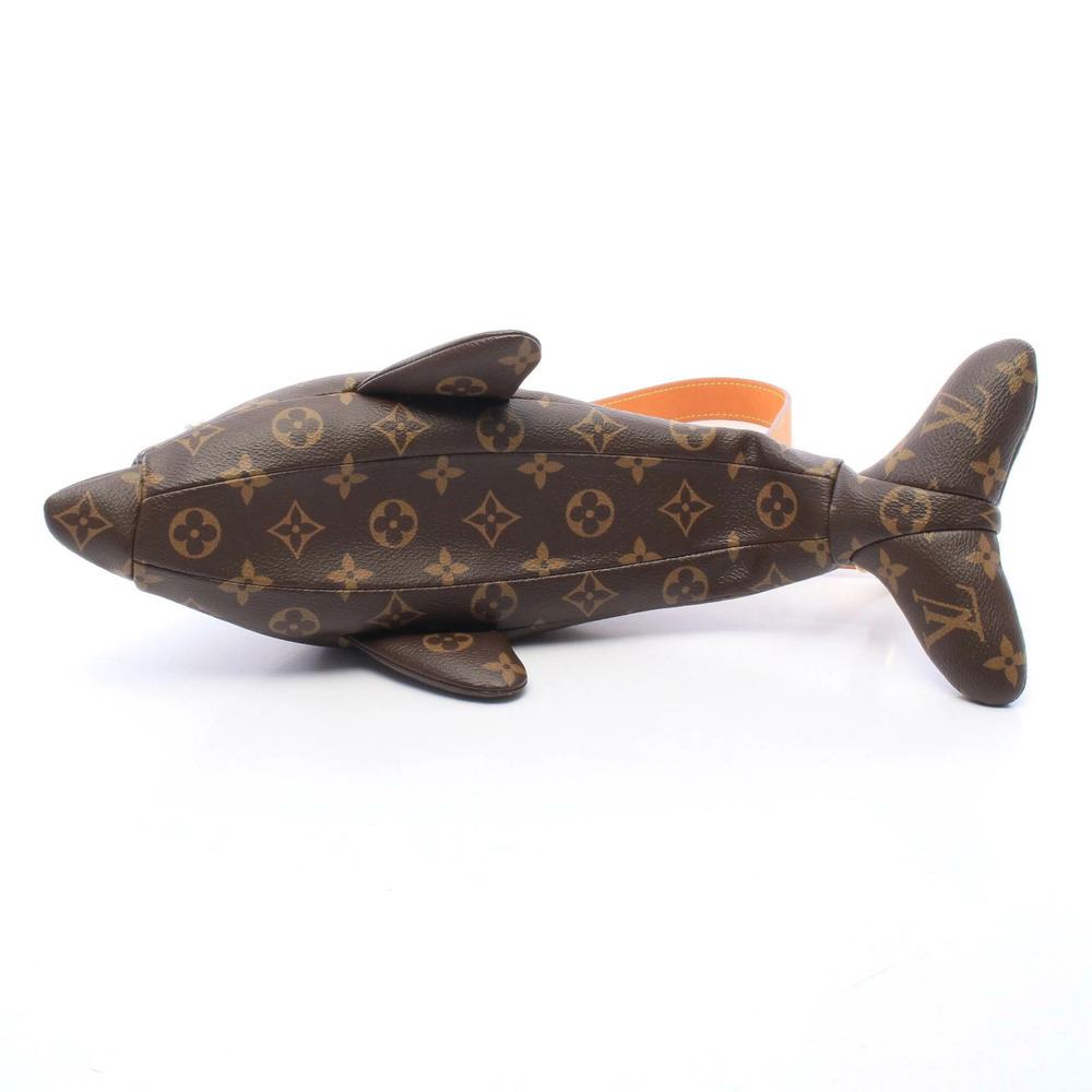Louis Vuitton Dolphin Bag Monogram Canvas Leather Shoulder Bag Brown - Picture 7 of 8